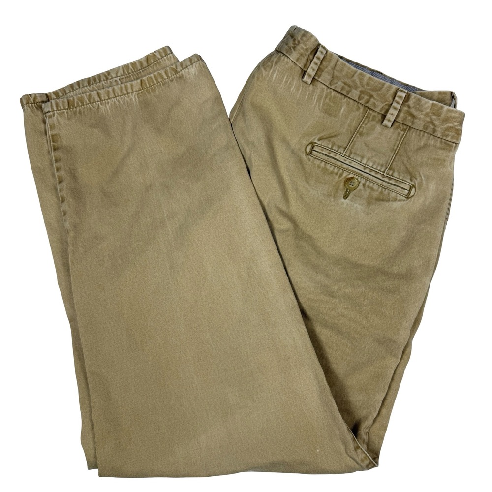 Peter Millar Mens 40 Pima Cotton‎ Distressed Khaki Chino Pants Trousers